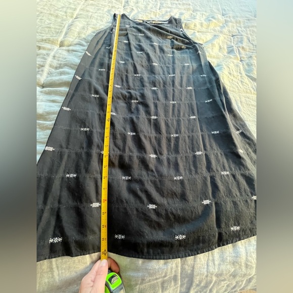 Eileen Fisher Nomadic Stripe Organic Cotton Shift Dress Small Petite Boho Beach - Picture 8 of 8